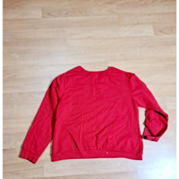 Holiday Time Womens Plus Red Grandmas House Christmas Pullover Sweatshirt Top xL - Picture 4 of 4